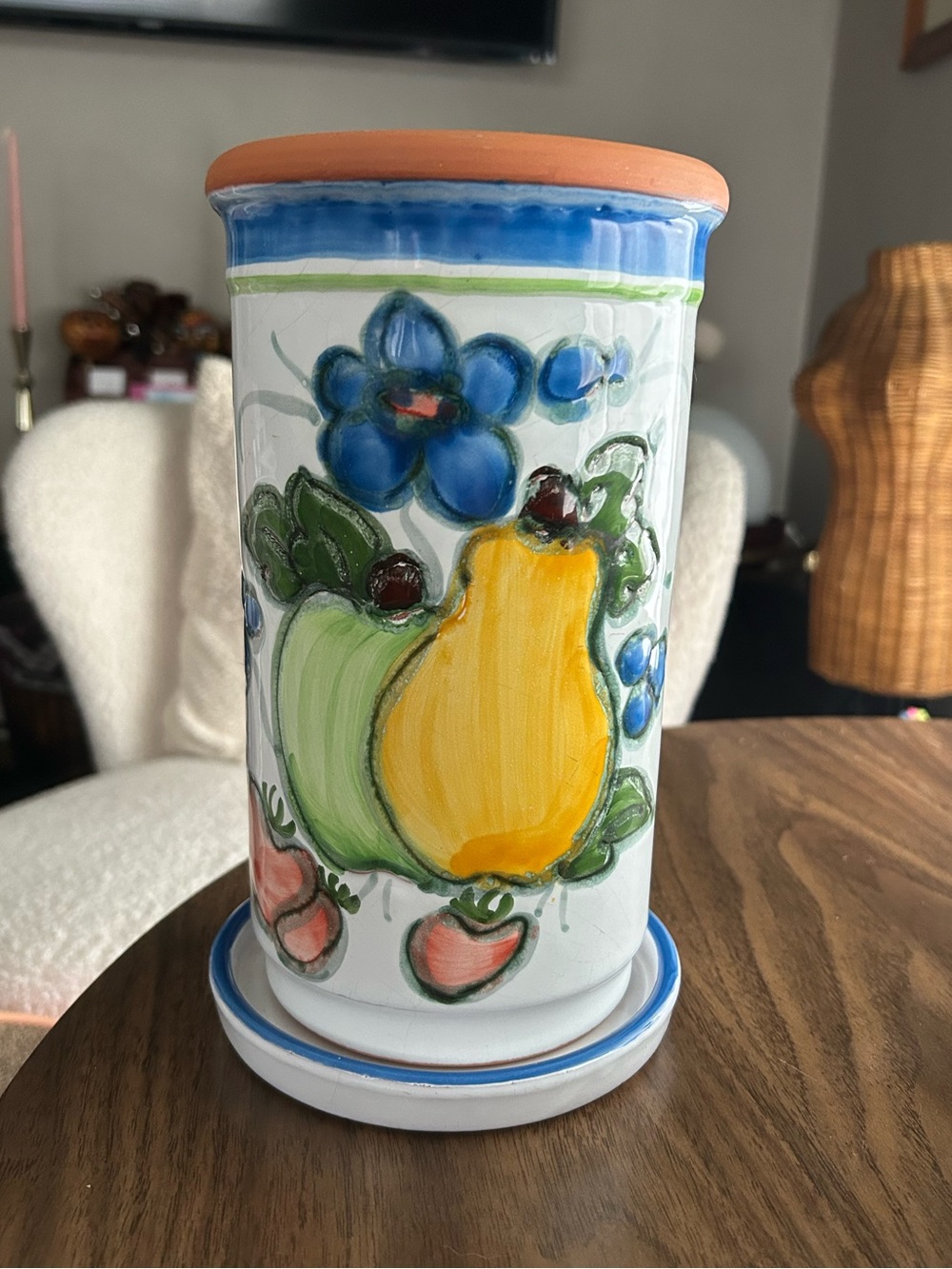 Vintage HIMARK terra cotta wine cooler